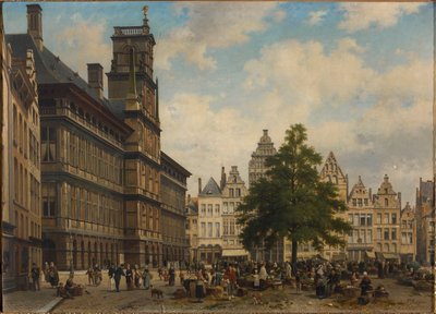 The Grote Markt with the Liberty Tree by Jan Michiel Ruyten