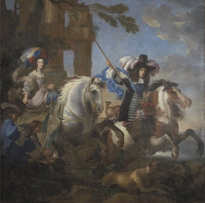 Ferdinand Maria, Elector of Bavaria and Henriette Adelaide of Savoy by Jan Miel