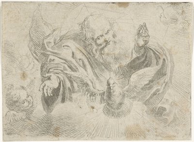 God the Father with the Dove of the Holy Spirit by Jan Miel