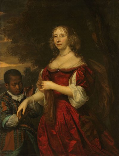 Margaretha van Raephorst, Wife of Cornelis Tromp by Jan Mijtens