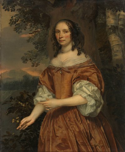 Maria de Witte Françoisd (b 1616). Wife of Johan van Beaumont by Jan Mijtens
