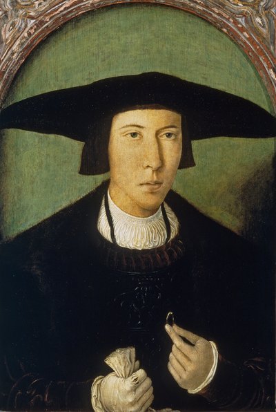 Portrait of a Young Man by Jan Mostaert