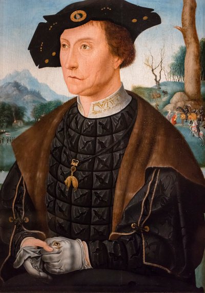 Portrait of Jan van Wassenaer, Viscount of Leiden, Governor of Friesland by Jan Mostaert