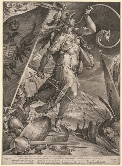 Bellona Leading the Armies of the Emperor against the Turks, 1600 by Jan Muller