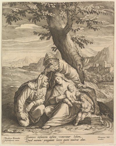 Holy Family with St. Elizabeth & St. John the Baptist by Jan Muller