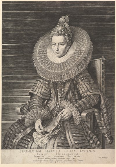 Portrait of Isabella Clara Eugenia, Governess of Southern Netherlands by Jan Muller
