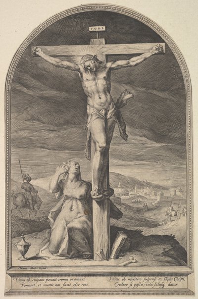 St. Mary Magdelen at the Foot of the Cross by Jan Muller