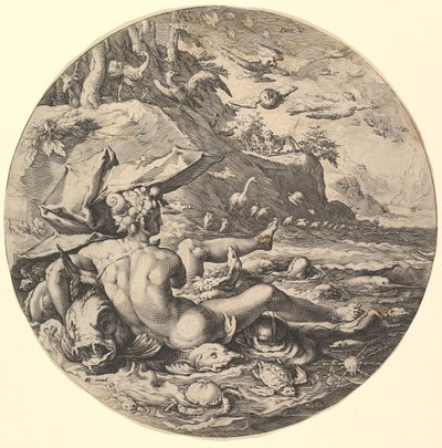 The Fifth Day Dies V, from the Series The Creation of the World by Jan Muller