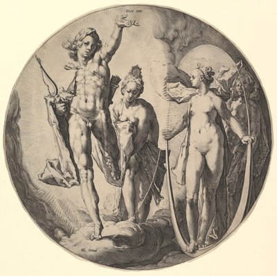 The Fourth Day Dies IV, from the series The Creation of the World, ca. 1596 by Jan Muller