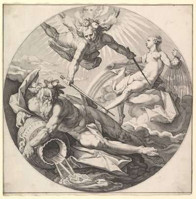 The Second Day Dies II, from the Series The Creation of the World, ca. 1594 by Jan Muller