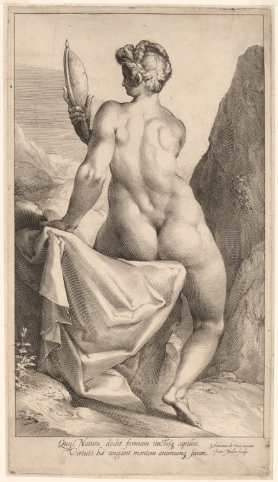 Prudence by Jan Muller, after Adriaen de Vries
