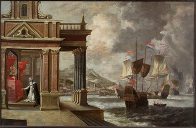 The Battle of Lepanto: Saint Catherine of Ricci and the Embarkation by Jan Peeters the Elder