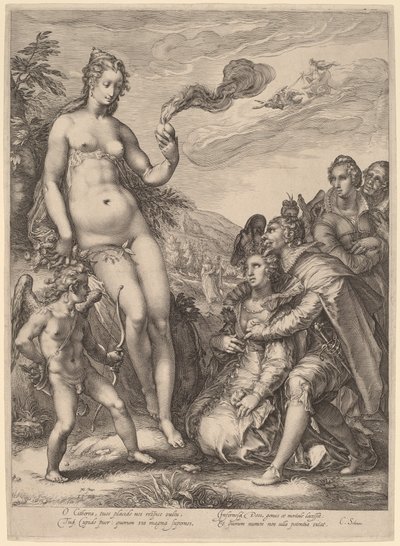 The Cult of Venus by Jan Pietersz Saenredam, after Hendrik Goltzius