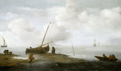Mussel Fishing by Jan Porcellis