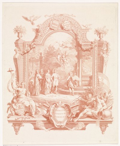 Allegorical Representation on the Occasion of the Marriage of Arnout van Citters and Sara Jacoba Ockerse by Jan Punt