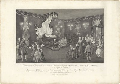 Hall with the State Bed of Prince William IV, 1751 by Jan Punt