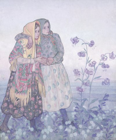 Procession of Polish Highland Women, c.1910 by Jan Rembowski