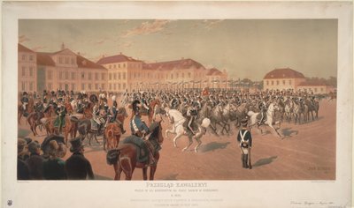 Grand Duke Constantine Pavlovich of Russia at the Cavalry Review on the Saxon Square in Warsaw by Jan Rosen