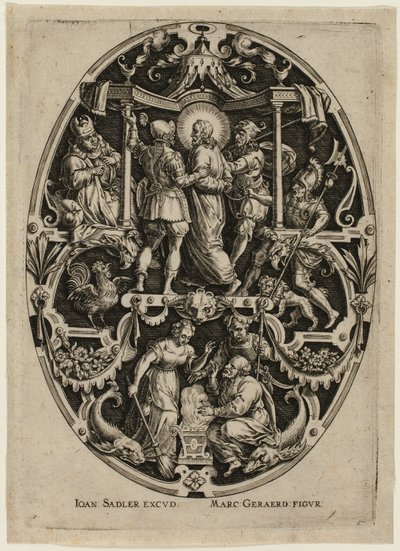 Arrest of Christ, from Passion of Christ by Jan Sadeler I