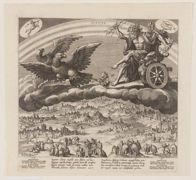 Jupiter, from The Seven Planets by Jan Sadeler I