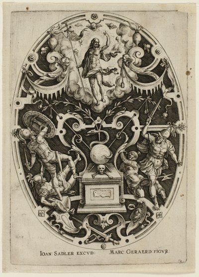 Resurrection, from Passion of Christ by Jan Sadeler I