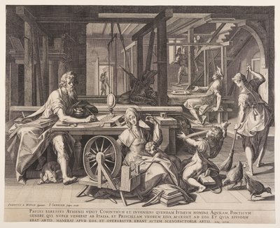 St. Paul at Corinth by Jan Sadeler I
