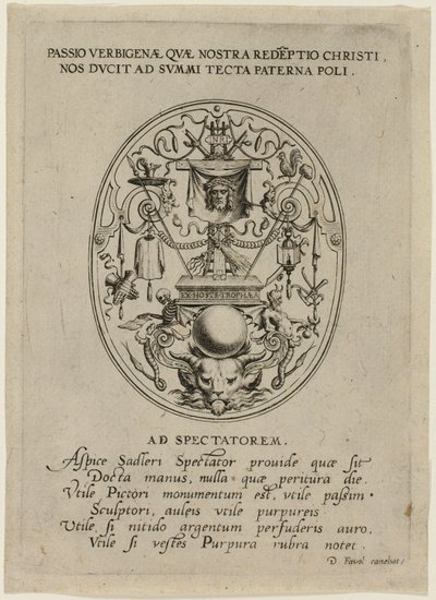 Title Page, from Passion of Christ by Jan Sadeler I