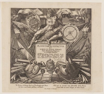 Title Page, from The Seven Planets by Jan Sadeler I
