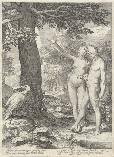 Adam and Eve before the Tree of Knowledge of Good and Evil by Jan Saenredam