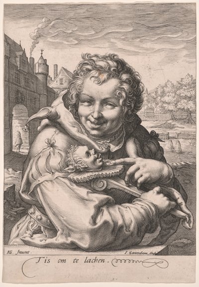 Fool Holding a Staff by Jan Saenredam