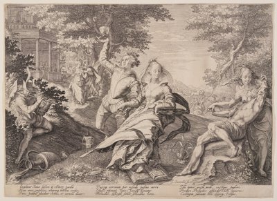 Foolish Virgins Revelling, from Parable of the Wise and Foolish Virgins by Jan Saenredam