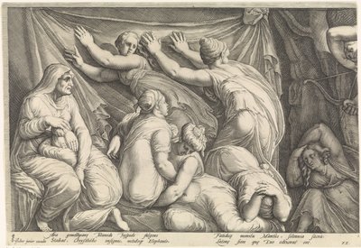 Frieze with the Punishment of Niobe (Plate 1) by Jan Saenredam