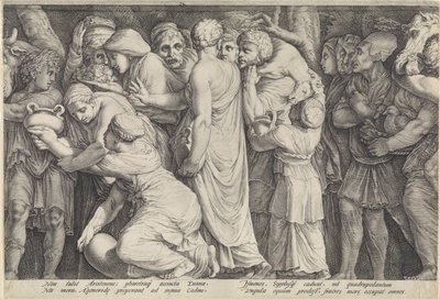 Frieze with the Punishment of Niobe (Plate 7) by Jan Saenredam