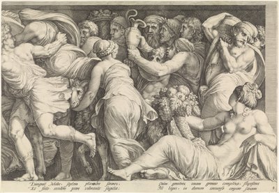 Frieze with the Punishment of Niobe (plate 8) by Jan Saenredam