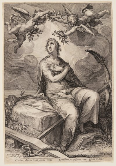 Hope, from Three Cardinal Virtues by Jan Saenredam