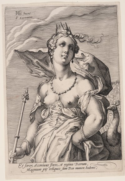 Juno, from Three Goddesses by Jan Saenredam