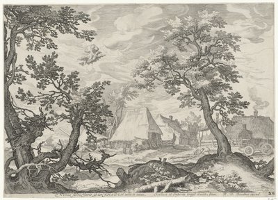 Landscape with the Abduction of Ganymede by Jan Saenredam
