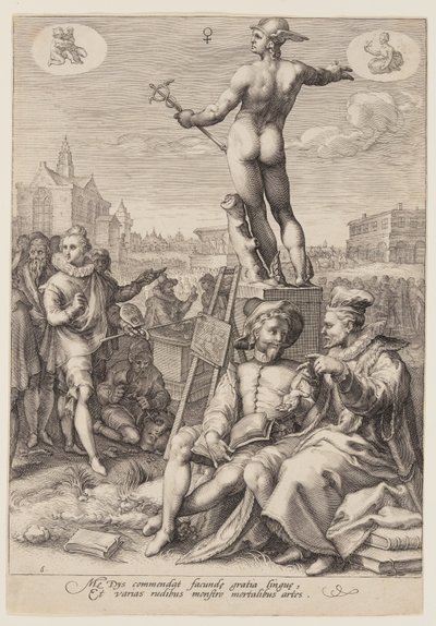 Mercury Presiding over the Arts, from Seven Planetary Gods by Jan Saenredam