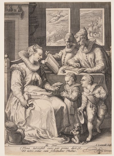 Morning, from The Four Times of Day by Jan Saenredam