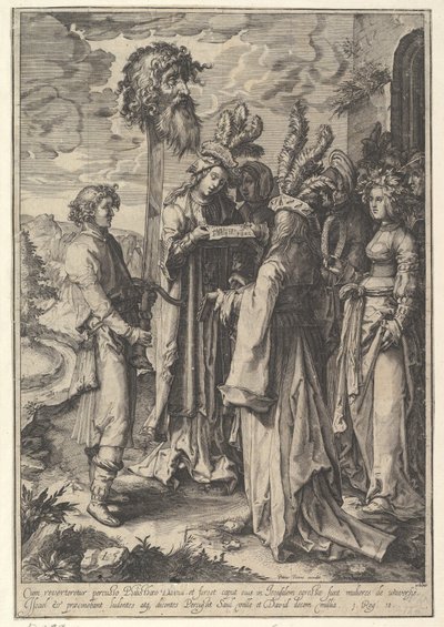 The Hymn of the Daughters of Israel and David by Jan Saenredam