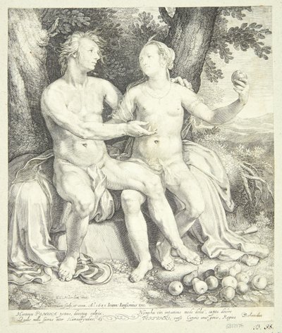 Vertumnus and Pomona by Jan Saenredam