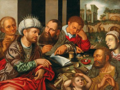 The Parable of the Merciless Creditor by Jan Sanders Hemessen van