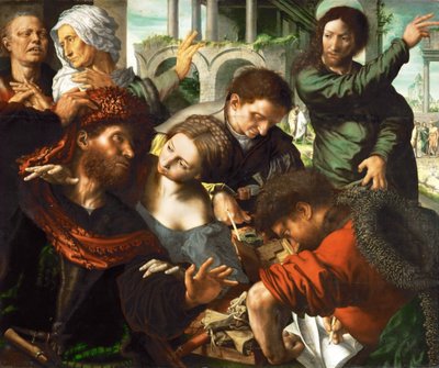 The Vocation of Saint Matthew by Jan Sanders van Hemessen