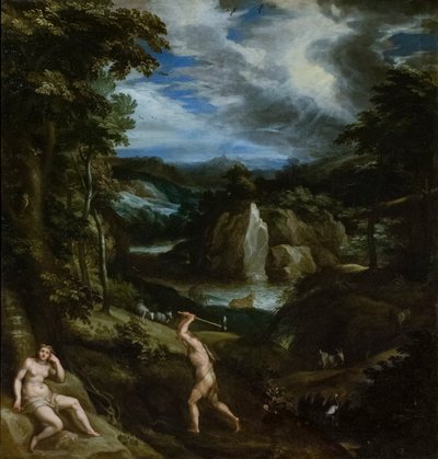 Adam and Eve After the Sin by Jan Soens