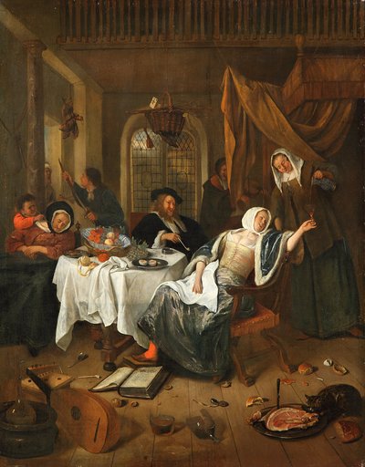 The Dissolute Household by Jan Steen