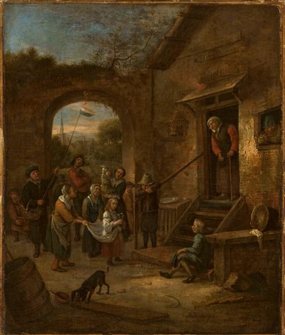 May Festival (Collecting Alms) by Jan Steen