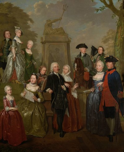 Portrait of Theodorus Bisdom van Vliet and His Family by Jan Stolker