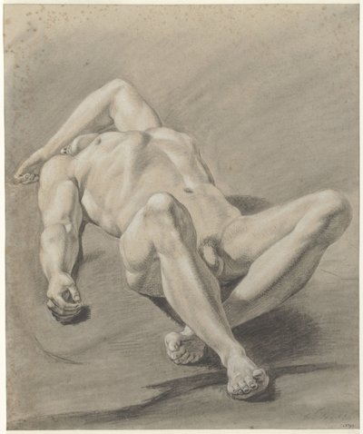 Reclining Male Nude by Jan Swart