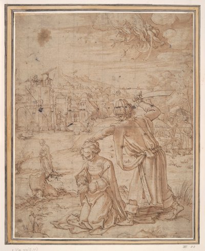 Beheading of St. Barbara by Jan Swart Van Groningen