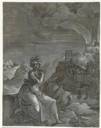 Cassandra Lamenting the Fall of Troy. 1550-55 by Jan Swart Van Groningen